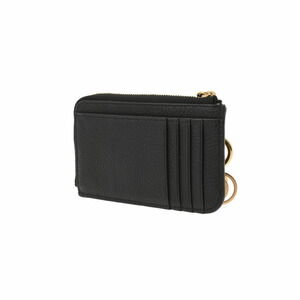 Chloe Wallet Alphabet Card Calfskin Black